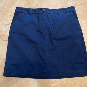 Navy Blue Skirt Talbots weekend chino size 14